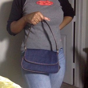 Denim nine west purse